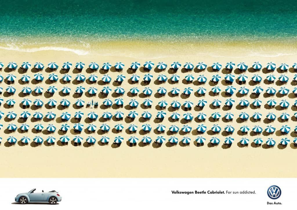 Pub Volkswagen : soleil